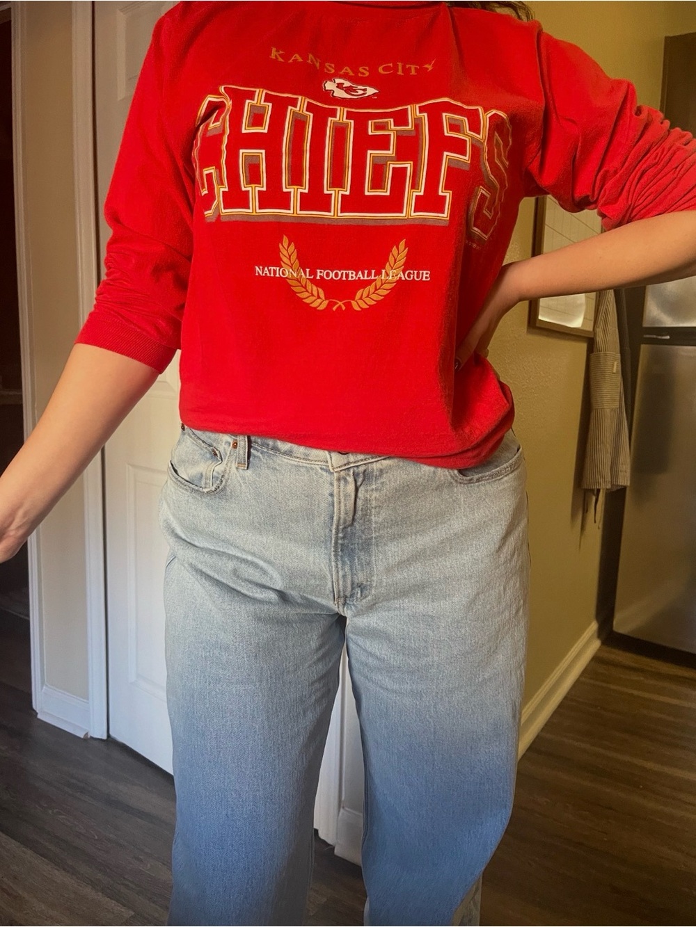 Vintage 90s Kansas City Chiefs Long Sleeve Tee